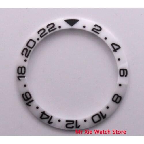 38mm Titanium Ceramic bezel ring two-tone fit 40mm automatic GMT watches