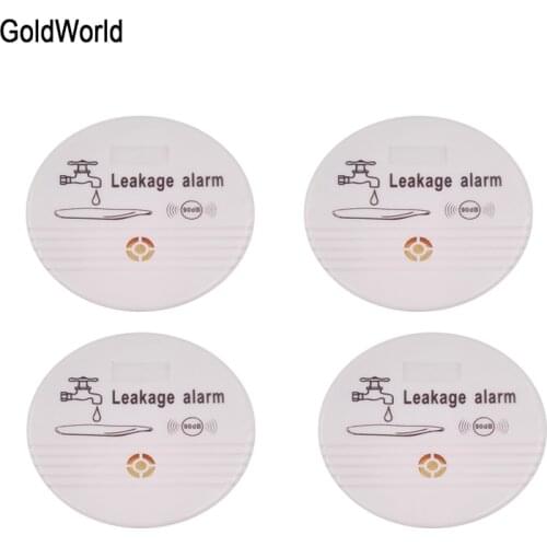 4pcs Water Leakage Sensor Alarm Detector 90dB Voice Wireless Water Leak Detector House Safety Home Security Alarm System