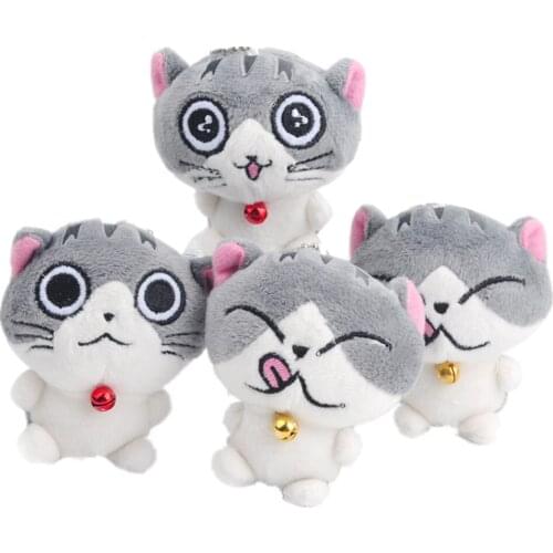 50PCS Little 6CM Approx. , Cute Cat Stuffed Animal Doll , Key Chain Pendant Plush Toy