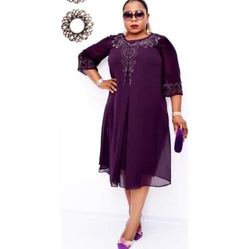 African Dresses for Women Dashiki Diamond A-line Africa Dress African Clothes Bazin Robe Africaine Ankara Dresses Kanga Clothing