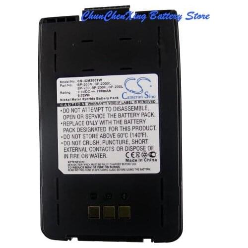 CameronSino/ALLCCX 700mAh Battery for Icom IC-A23, IC-A5, IC-T8, IC-T81, IC-T81A, IC-T8A