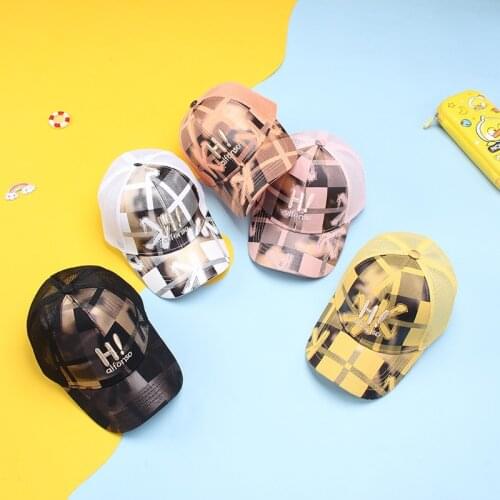 Childrens baseball caps summer shade boys and girls sun hats Korean camouflage kids sun hats pupils children caps