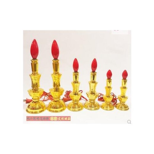 Electric candle Buddha candle holder LED God of wealth worship Guan Changming lamp electronic candle holder appliances