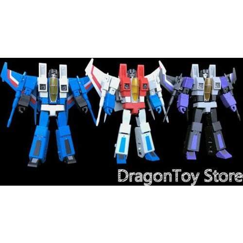 Transformation MS-TOYS MS-B26 Hurricane Aircraft Squad Deformation Toy Starscream Galvatron Skywarp Deformation Set Toy Gift Box