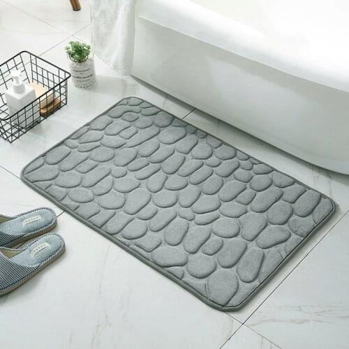 Memory Foam Bathroom Mat Non-slip Rug Washable Floor Mats Water Absorbent Thicken Bath Carpet Soft Kitchen Rugs