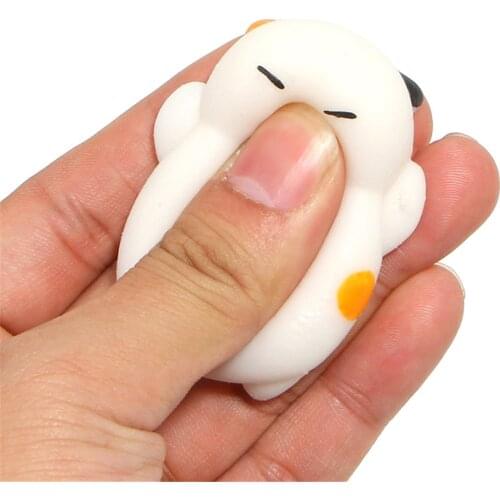 Mini squeeze Toy Cute Cartoon Squeeze Squishy Kawaii Pink Cat Stress Reliever Slow Rising Fun Toys For Adults Anti Stress Cat