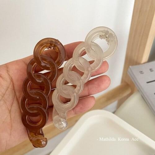 Fashion Acrylic Ponytail Hair Clip for Women Girls Hair Claw Chic Barrettes Claw Crab Hairpins Styling Fashion Hair Accessories