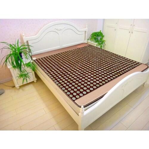 NEW natural jade electric heating jade mattress korea heating massage jade cushion body care Free Gift eye cover