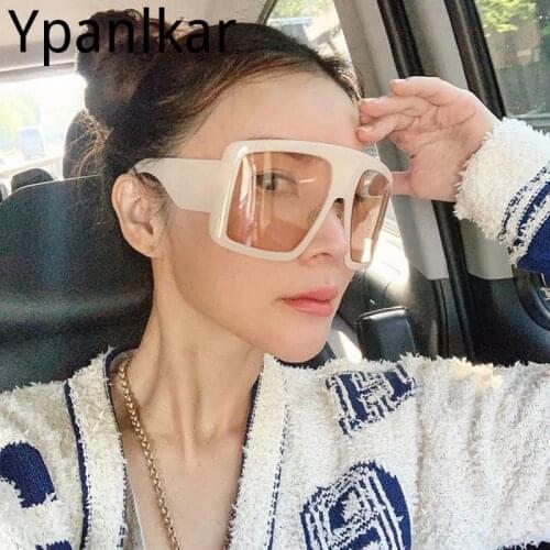 Classic Vintage Square Sunglasses Women 2020 Fashion Oversized Sun Glasses Ladies Big Frame Pink Shades Lentes De Sol Mujer