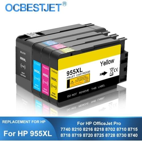 [Third Party Brand] For HP 955XL 955 XL HP955 Replacement Ink Cartridge For HP Officejet Pro 7740 8210 8216 8218 8710 8720 8740
