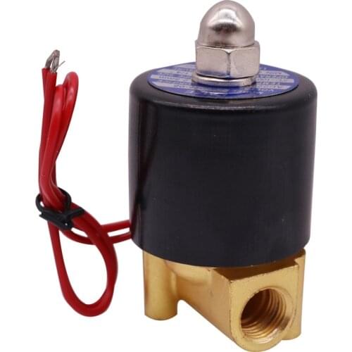 1 pcs Electromagnetic Valve AC220V/DC12V/DC24V DN15 1/2'' Electric Normal Closed Valve for Water Oil Air Gas Accessories