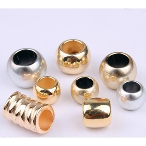 10Pcs African Hair Jewelry Braid Accessories Decorations Gold Silver Hair Ring Tubes Cuffs Dreadlocks Dread Plastic Beads
