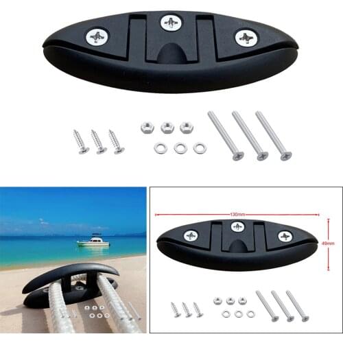 5inch Nylon Flip Up Cleat Mount Dock Deck Kayak High Polished 130x49mm