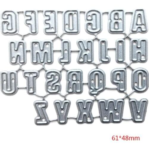 Alphabet Letter Metal Cutting Dies Stencil Scrapbooking DIY Album Stamp Paper M68E