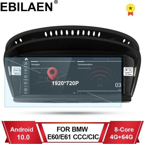 Android 10.0 car dvd player for BMW 5 series E60 E61 E62 E63 3 series E90 E91 CCC/CIC system autoradio gps navigation multimedia
