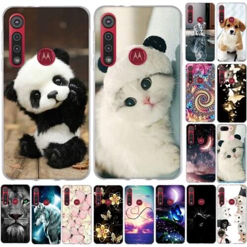 Case For Motorola One Macro Silicone Coque Cover 6.2 inch For Motorola Moto G8 Play Soft TPU Protect Cartoon Print Case Bumper