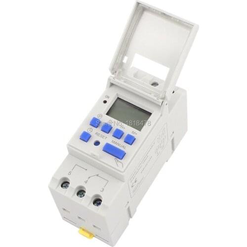 Digital LCD Weekly Programmable Timer Time Relay Switch THC15A DC24V 12V 220V 110V