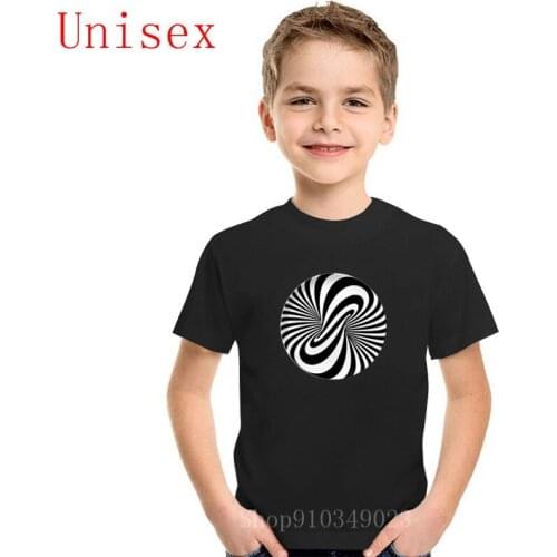 Most popular psychedelic printed children t shirt kid top tees 100% Cotton High Quality boy clothes Trendy pop girl clothes