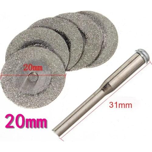 5pcs 20mm Diamond Circular Cutting Disc Saw Blade Polishing Grinding Wheel Cut Off Rotary Tool For Dremel Mini Drill Power Tool