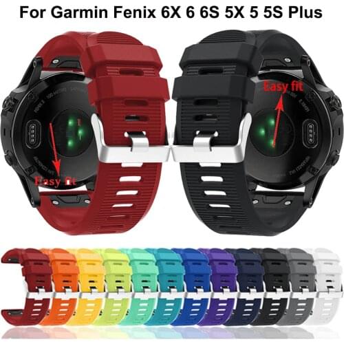 For Garmin Fenix 5 6 5S 6S 5X 6X Pro GPS 3HR D2 Watch Silicone Fitness Replacement Wrist Band Silicone watch band smart bracelet