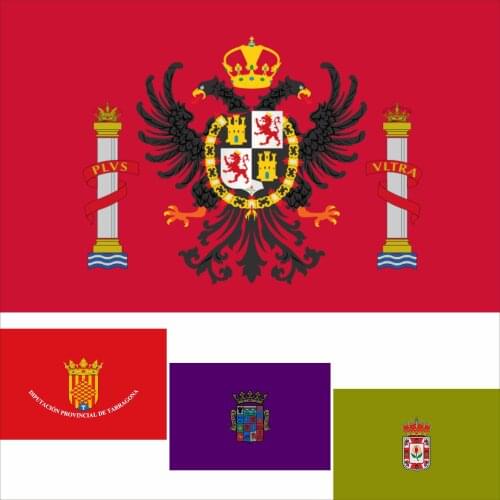 Spain State Bandera Antigua De La Provincia De Toledo Flag 3X5FT 90X150CM 100D Polyester Bandera actual la Tarragona Banner