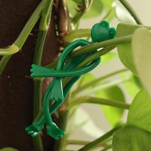 2pcs Frog Shape Reusable Plant Cable Ties Adjustable Tree Climbing Support Garden Horticulture Planting Supplies Grafting Clips