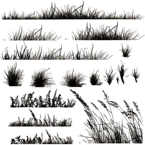 KLJUYP Grassland Clear Stamps Scrapbook Paper Craft Clear stamp scrapbooking06124