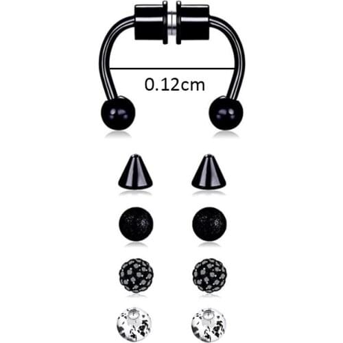 1PC Fashion U Shape Fake Nose Ring Hip-Hop Style Magnetic Magnet Septum Piercing Sexy Women Body Jewelry Accessories