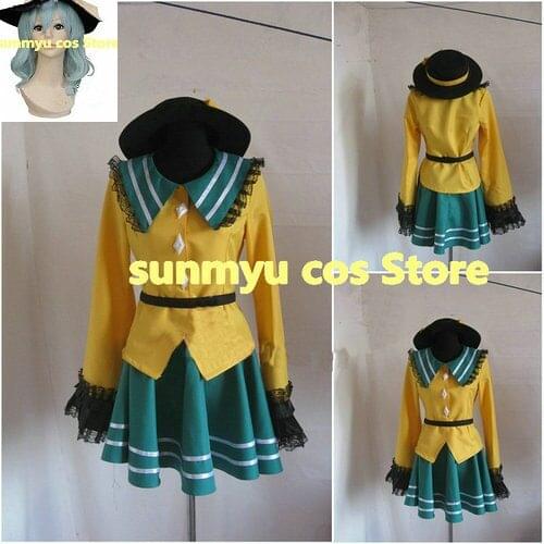 Touhou Project Komeiji Koishi Uniform Cosplay Costume Custom Size Halloween