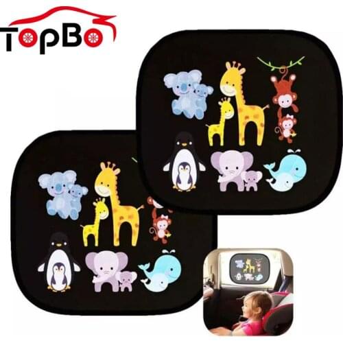 2Pcs Creative Magnetic Car Sun Shades Car Window Windscreen Roof for Rear and Side Car Heat Shield Protect Baby Window Shade