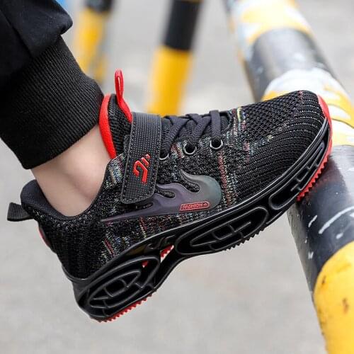 Big Children Running Shoes Boys Sneakers 2021 Autumn Breathable Kids Shoes Hollow Sole Tenis Shoes Casual Sport Shoes for Child