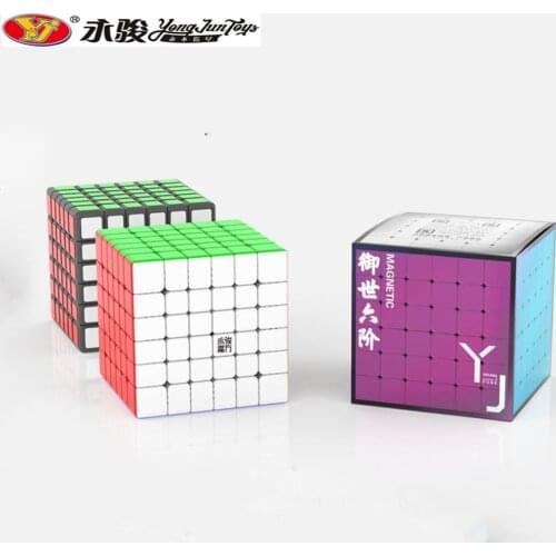 YongJun Yushi 6x6x6 M Magic Cube Yushi 6x6 Professional Competition Magnetic Speed Cubos Toys For Adults Puzzles For Kids Gift