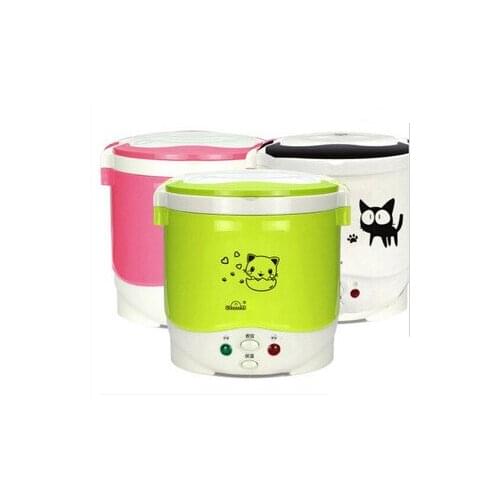 1L Electric Mini Rice Cooker MultiCookers Portable Rice Cooker Used In House 220V Or Car 12V Truck 24V Multicookings