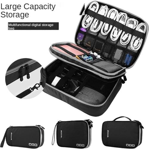 Multifunctional Mobile Power Data Cable Storage Bag Spot Wholesale Waterproof Travel Digital Storage Bag