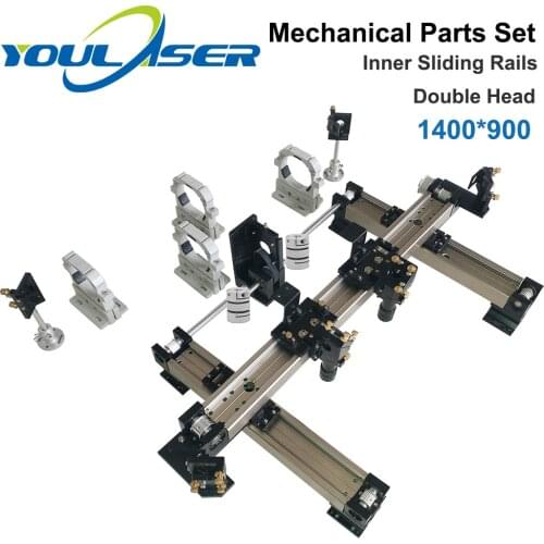 Mechanical Parts Set 1400*900mm Inner Sliding Rails Kits Spare Parts for DIY 1490 CO2 Laser Engraving Cutting Machine