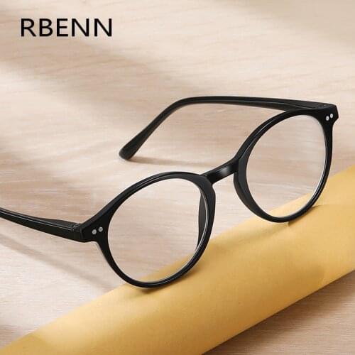 RBENN 2021 New Unisex Computer Reading Glasses Women Men Anti blue Light Round Presbyopia Reader +1.0 1.5 2.0 2.5 3.0 3.5 4.0