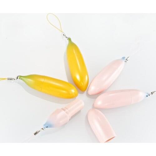 Wholesale 12.1MM Empty Banana Lipstick Bottles Containers Lip Stick Tubes With Rope Beauty Lipgloss Tubes Lippie Lipbalm Tubes