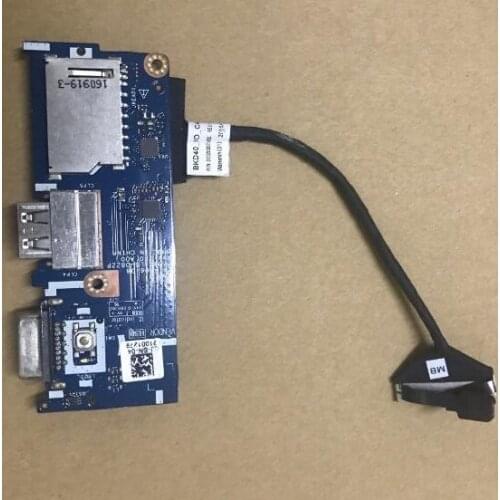 Original 03RJG2 FOR DELL inspiron 14 5468 USB SD READER VGA POWER BUTTON BOARD LS-D822P with cable 100% tested ok
