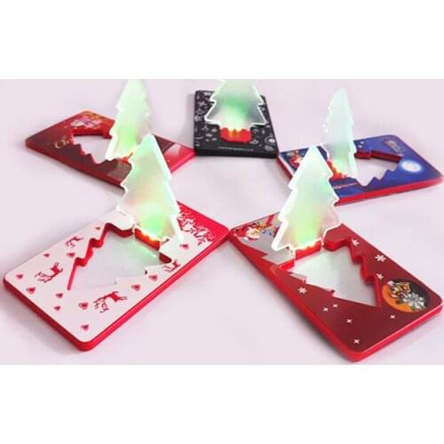 Christmas tree LED card lights Ultra-thin LED Pocket Light Night Lamp