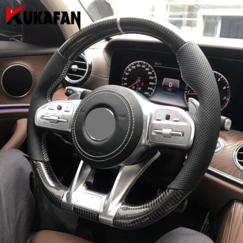 Carbon Fiber with Airbags LED Race Digital Display Steering Wheel For Mercedes-Benz A B C E S G GLC GLE Class C63 E63 for AMG