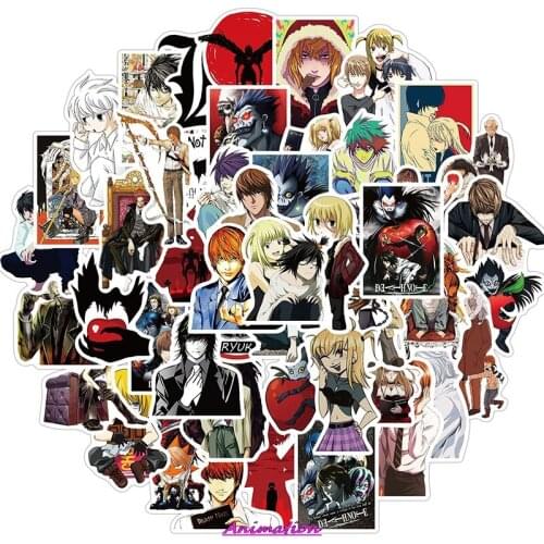 B 10/30/50pcs DEATH NOTE Japanese Anime Stickers Laptop Luggage Motorcycle Phone Skateboard Helmet DIY Toys Kids Stickers