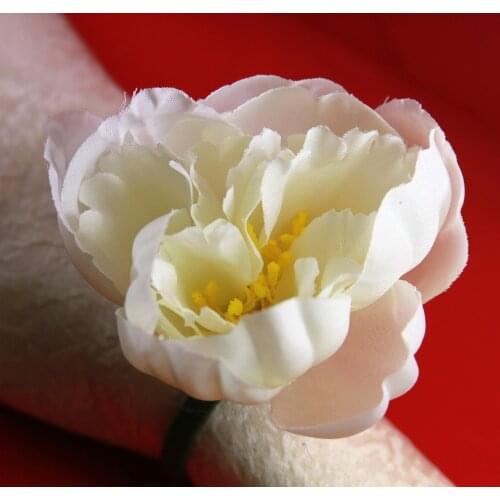 White rose napkin ring wedding napkin holder for decoration free shpping