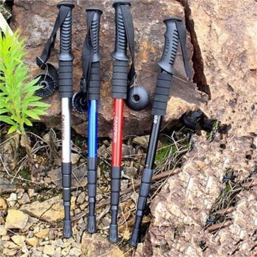 Wholesale 53cm-110cm Straight grip handle Non-slip Hand crutch Walking Stick Aluminium alloy Mountaineering cane