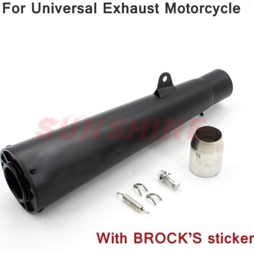 Motorcross Exhaust Pipe Motorcycle Muffler Escape Moto Chrome Modified Stainless Steel Tube For Universal Z900 S1000RR Crf230 R6