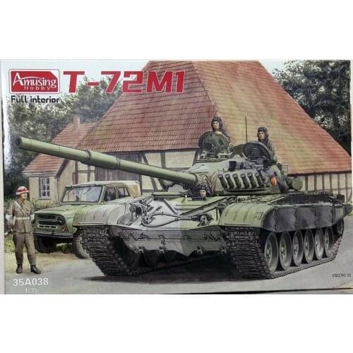 Amusing AH35A038 1/35 T-72Ml Russian army tank with resin soldiers and poster Model Kit