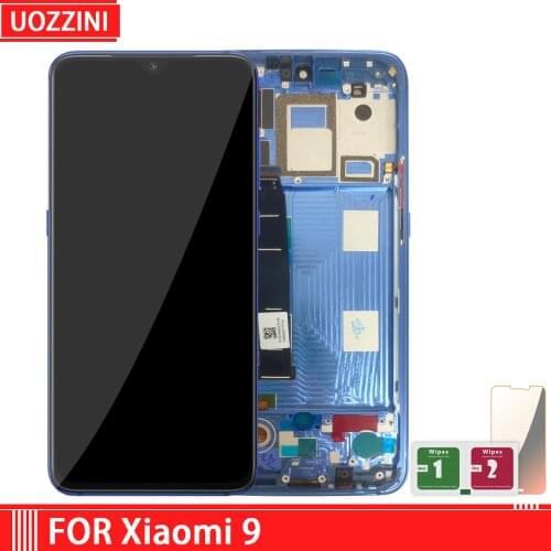 For xiaomi 9 LCD Display Touch Screen Digitizer Assembly with Frame For xiaomi Mi 9 LCD Display 6.39'' Original LCD