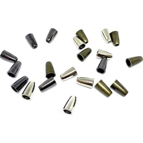 10pcs Metal Rope Buckle Stopper Ends Lid Lock Toggle Cord End Clip for Clothes Bag Sportswear Shoelace Rope Parts Accessories