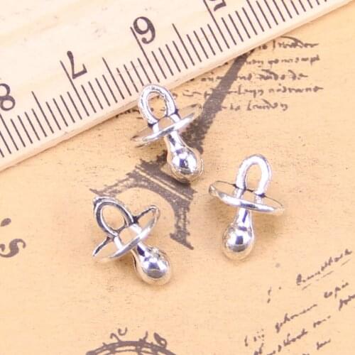 20pcs Charms baby pacifier binky teether 13x10x10mm Antique Pendants,Vintage Tibetan Silver Jewelry,DIY for bracelet necklace