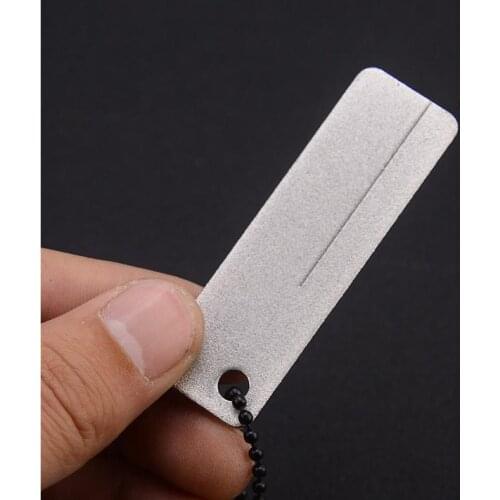 160 PCS DMD Pocket Diamond Sharpener stone Steel Sharpener for outdoor tools Knife Fish Hook fingerNail SN1780