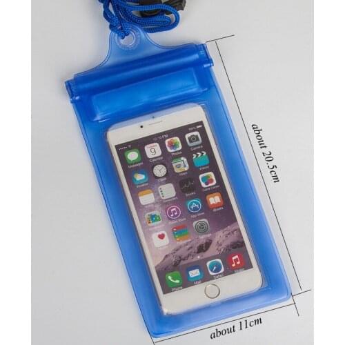 5-6inch Universal Waterproof Case Bag For iPhone 6/7/8 Plus 5.5'' Cell Phone Pouch Protectors Skin 100PCS/Lot